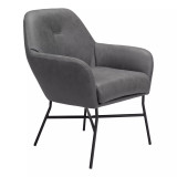 30" Steel, Polyester Hans Accent Chair