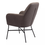 30" Steel, Polyester Hans Accent Chair
