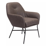 30" Steel, Polyester Hans Accent Chair