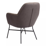 30" Steel, Polyester Hans Accent Chair