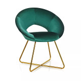 Modern Velvet Accent Chair Upholstered Vanity Chair