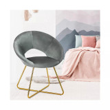 Modern Velvet Accent Chair Upholstered Vanity Chair