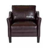 Living Room Slanted Arm Chair Single Seat Couch