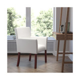 Executive Side Reception Chair With Mahogany Legs