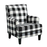 Saladin Arm Chair, Checkered Pattern