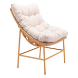 35" Aluminum, Polyethylene, Olefin Merilyn Accent Chair