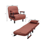 Folding Sofa Bed Sleeper Convertible Armchair Leisure