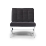 Modern Decorative Ashlar Velvet Accent Chair