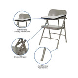 Premium Steel Folding Chair With Left Handed Tablet Arm - Event Chair