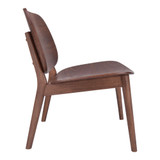 29" Wood Priest Mid-Century Modern Lounge Chair