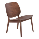 29" Wood Priest Mid-Century Modern Lounge Chair
