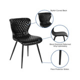 Contemporary Diamond Patterned Accent Dining Chair