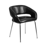 Contemporary Leathersoft Side Reception Chair