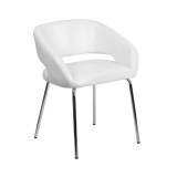 Contemporary Leathersoft Side Reception Chair