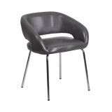 Contemporary Leathersoft Side Reception Chair