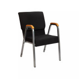21" Stackable Church Chair With Arms