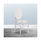 Stacking Chair With Elongated Oval Back