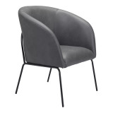 30" Steel, Polyester Quinten Boho Chic Accent Chair