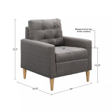 Dani 29" Wide Tufted back Accent Chair