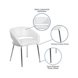 Fusion Series Contemporary LeatherSoft Side Reception Chair