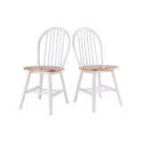 Windsor Solid Wood 2 Piece Chair Set