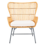 Lenu Rattan Accent Chair with Cushion