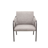 Ryan 36" Wide Metal Frame Armed Accent Chair
