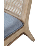 Melbourne 25" Wide Solid Wood Frame Armless Accent Chair