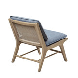 Melbourne 25" Wide Solid Wood Frame Armless Accent Chair