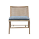 Melbourne 25" Wide Solid Wood Frame Armless Accent Chair