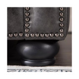 Alexandon Leather Chesterfield Tufted Sofa with Roll Arm