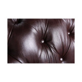 Alexandon Leather Chesterfield Tufted Sofa with Roll Arm
