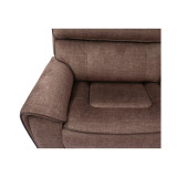 Hutchenson 5-Pc. Fabric Sectional with 2 Power Recliners and Power Headrests