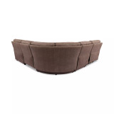 Hutchenson 5-Pc. Fabric Sectional with 2 Power Recliners and Power Headrests
