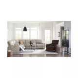 Danvors 6-Pc. Leather Sectional Sofa with 2 Power Recliners, Power Headrests, Console, and USB Power Outlet