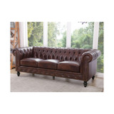 Micah 87" Leather Sofa
