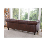 Micah 87" Leather Sofa