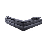 Daisley 6-Pc. Leather "L" Shaped Sectional Sofa with 3 Power Recliners