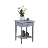 Amy 1 Drawer End Table with Shelf