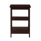 Mission End Table with Shelves