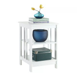 Mission End Table with Shelves