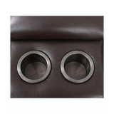 Danvors 4-Pc. Leather Sectional Sofa with 2 Power Recliners and Power Headrests