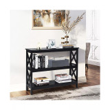 3-Tier Console Table x-Design Bookshelf Sofa Side Accent Table