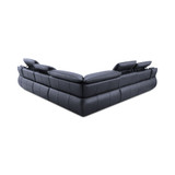 Daisley 5-Pc. Leather "L" Shaped Sectional Sofa with 3 Power Recliners