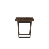 Mapai Acacia Wood Side Table in Walnut Finish - 28" x 22" x 22"