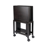 Allen 5-Piece Wood Snack Table Set