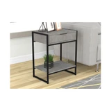 Safdie & Co. Accent Metal Top Table with drawer