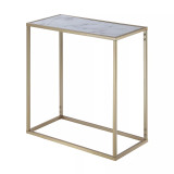 Gold Coast Faux Marble Chairside End Table
