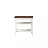 American Heritage 1 Drawer Chairside End Table with Shelves