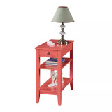 American Heritage 1 Drawer Chairside End Table with Shelves